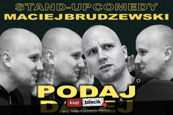 Krotoszyn Wydarzenie Stand-up Maciej Brudzewski w nowym programie "Podaj dalej"